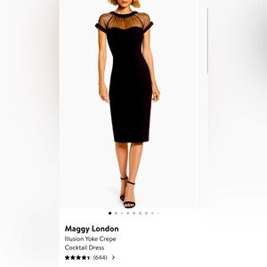 Maggy London Maggy London Illusion Yoke Crepe
Cocktail Dress size 14.